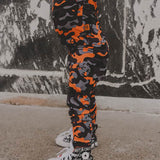 Orange Camo 2 Piece Lounge Set