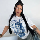 Women’s Blue MOM AF Betty Boop Tee