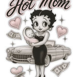 Women’s Oversized Hot Mom Betty Boop Crew