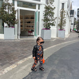 Orange Camo 2 Piece Lounge Set