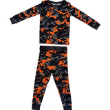 Orange Camo 2 Piece Lounge Set