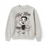 Women’s Oversized Hot Mom Betty Boop Crew