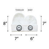 White Smiley Beanie