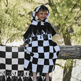 Checker Flame Hooded Towel