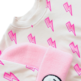 Pink Bolts Jogger Set