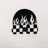 Checker Flame Beanie