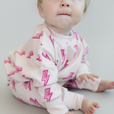 Pink Bolts Jogger Set