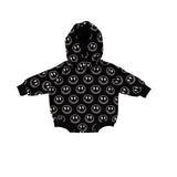Electric Smiley Hooded Bubble Romper
