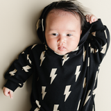 Black Bolts Hooded Bubble Romper