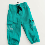 TEAL FLAME • CARGO JOGGERS