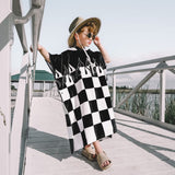 Checker Flame Hooded Towel