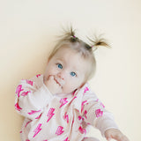 Pink Bolts Jogger Set