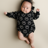 Electric Smiley Hooded Bubble Romper