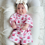 Checkered Cherry Shorts Set