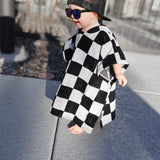 DRY DAZE AHEAD • CHECKERED HOODED TOWEL