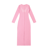 Sacred Garden Dyed Slit Maxi Dress