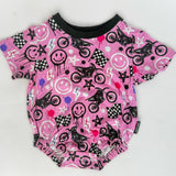 MOTO SMILES BAMBOO BUBBLE ROMPER