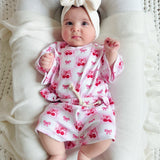 Checkered Cherry Shorts Set