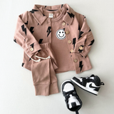 Mocha Bolts Shacket