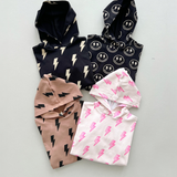 Electric Smiley Hooded Bubble Romper