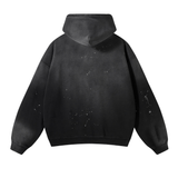 Women's Oversized Destroyed Flame Hoodie