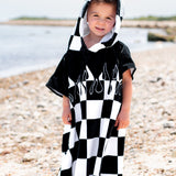 Checker Flame Hooded Towel