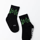 Green Flame Socks