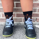 Orange Flame Socks