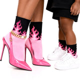 Pink Heat Socks