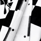 Checker Flame Hooded Towel