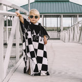 Checker Flame Hooded Towel