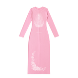 Sacred Garden Dyed Slit Maxi Dress