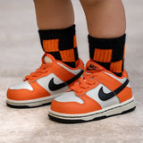 Orange and Black Check Socks