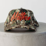 Mother Cursive Camo Vintage Hat