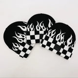 Checker Flame Beanie