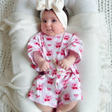 Checkered Cherry Shorts Set