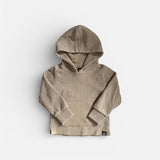 SAND WASHED • WAFFLE HOODED LONG SLEEVE