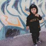 Greedy Baby Signature Logo Hoodie