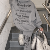Badass Mother Slate Cherub Hoodie