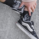 Gray Flames Socks