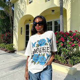 Women's Blue Butterfly Tee