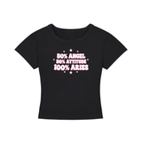 Girl Math Zodiac Baby Tee