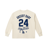 Greedy Baby Varsity Kids Tee