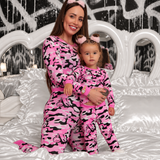 Women's Pink Camo Lounge Set