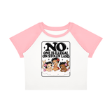 No One Is Illegal Crop Tee