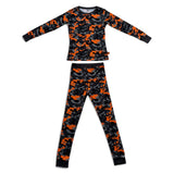 Women's Orange Camo 2 Piece Lounge Set