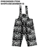 Kids Riot Painted Denim Overalls