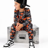 Lil' Orange Camo Lounge Set