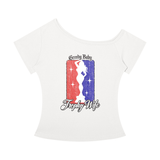 Trophy Wife Off-Shoulder Tee