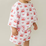 Checkered Cherry Shorts Set